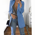Madison | Women's Long Open-Front Structured Blazer Jacket