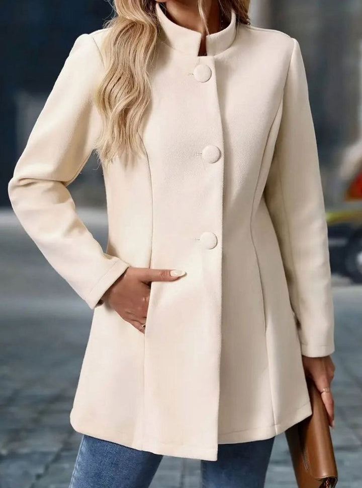 Women's Longline Open-Front Collarless Structured Blazer
