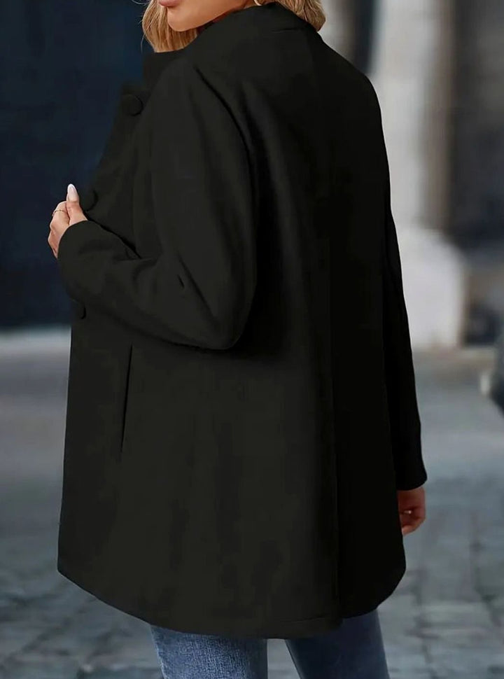 Women's Longline Open-Front Collarless Structured Blazer