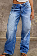 Layla | Women's Mid-Rise Wide Leg Straight-Fit Jeans