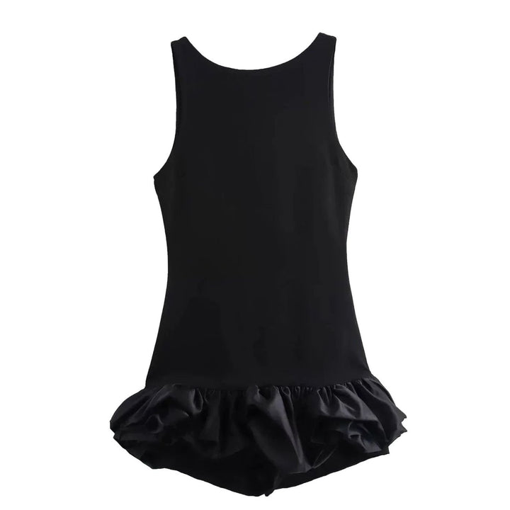 Women's Open-Back Ruffled Mini Dress