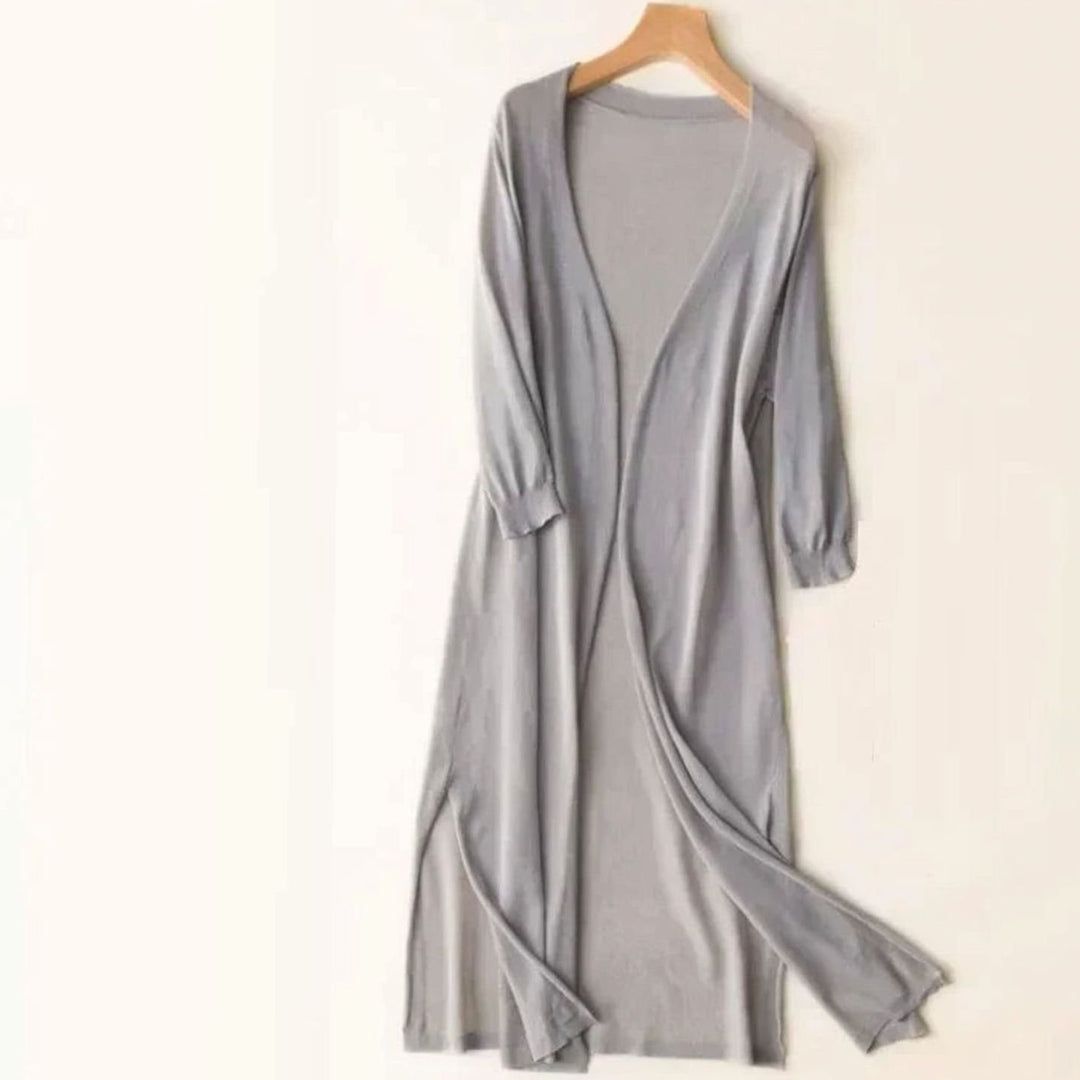 Women's Open-Front Lightweight Long Cardigan Sweater