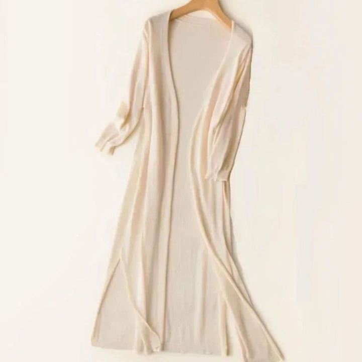 Women's Open-Front Lightweight Long Cardigan Sweater