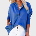 Charlotte | Women's Oversized Button-Neck Fleece Pullover Sweater