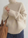 Scarlett | Women's Oversized Cashmere Turtleneck Knit Sweater