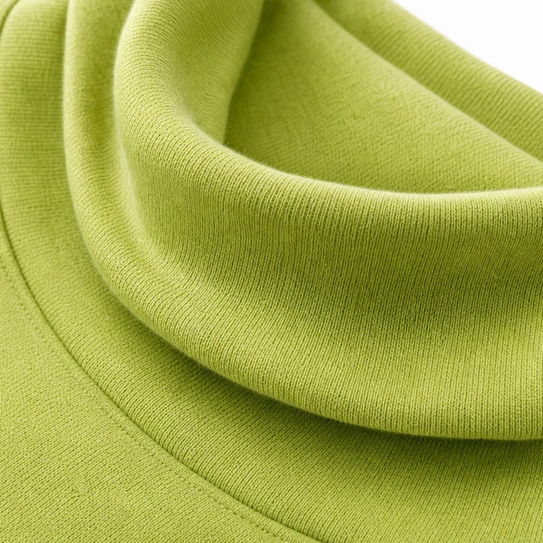 Women's Oversized Cowl Neck Button Asymmetric Pullover Sweatshirt