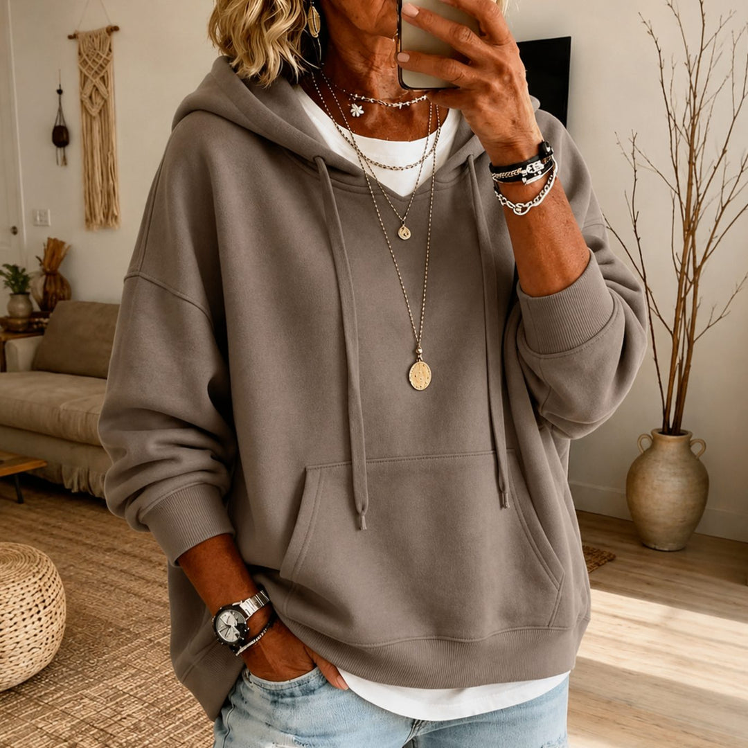 Women's Oversized Drawstring Hoodie Pullover Sweater