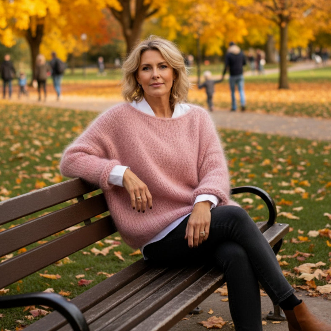 Women's Oversized Soft Knit Pullover Sweater