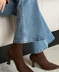 Evelyn | Women's Pointed-Toe Kitten Heel Stretch Sock Ankle Boots