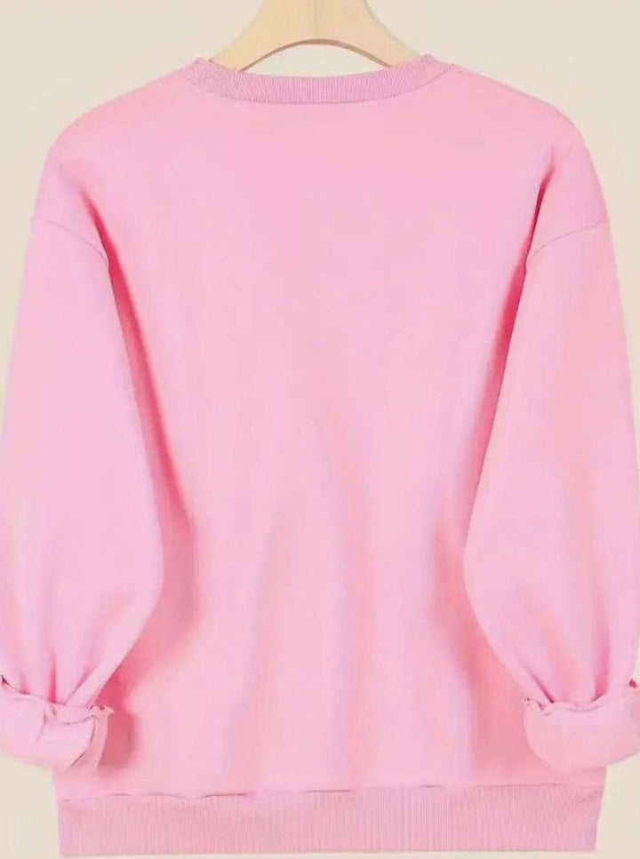 Women's Relaxed Crew-Neck Everyday Pullover Sweatshirt