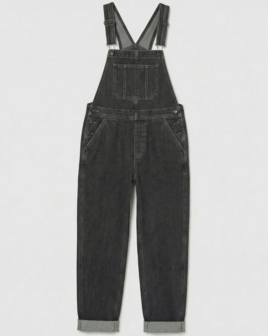 Women's Relaxed-Fit Cross-Back Denim Overalls