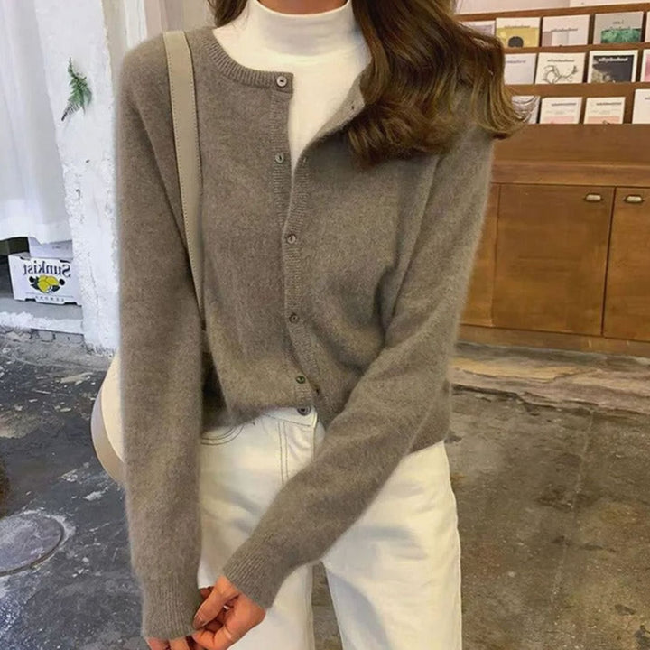 Women's Soft Knit Button-Front Cardigan Sweater
