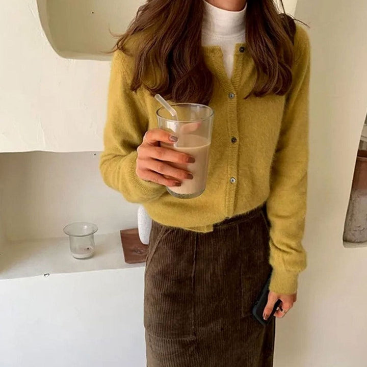 Women's Soft Knit Button-Front Cardigan Sweater