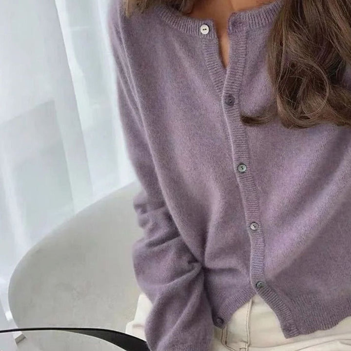 Women's Soft Knit Button-Front Cardigan Sweater