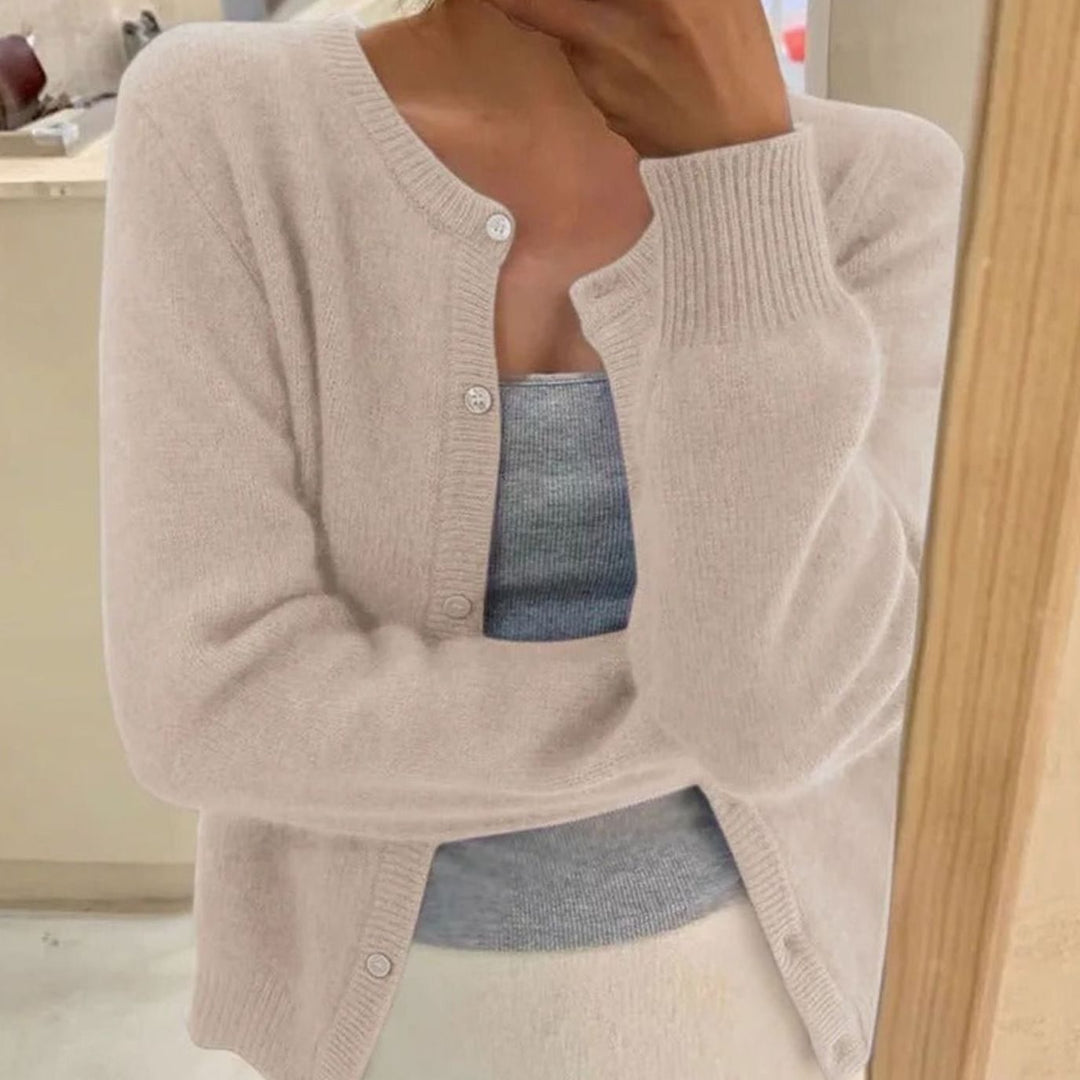 Women's Soft Knit Button-Front Cardigan Sweater - Pink