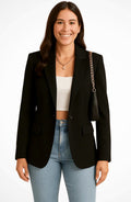 Sophia | Women's Structured Single-Button Fitted Blazer