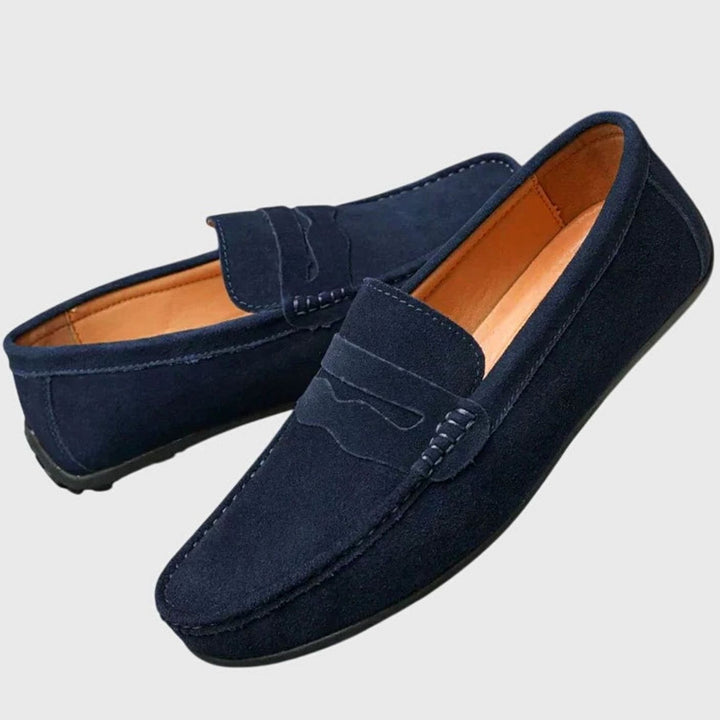 Women's Suede Slip-On Penny Loafers Orthopedic Cushioned