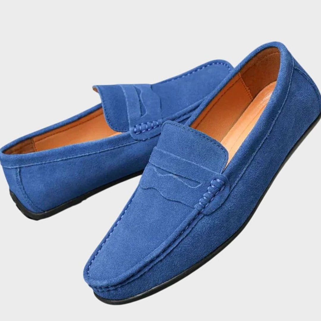 Women's Suede Slip-On Penny Loafers Orthopedic Cushioned