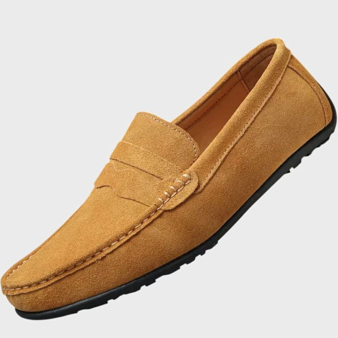 Women's Suede Slip-On Penny Loafers Orthopedic Cushioned