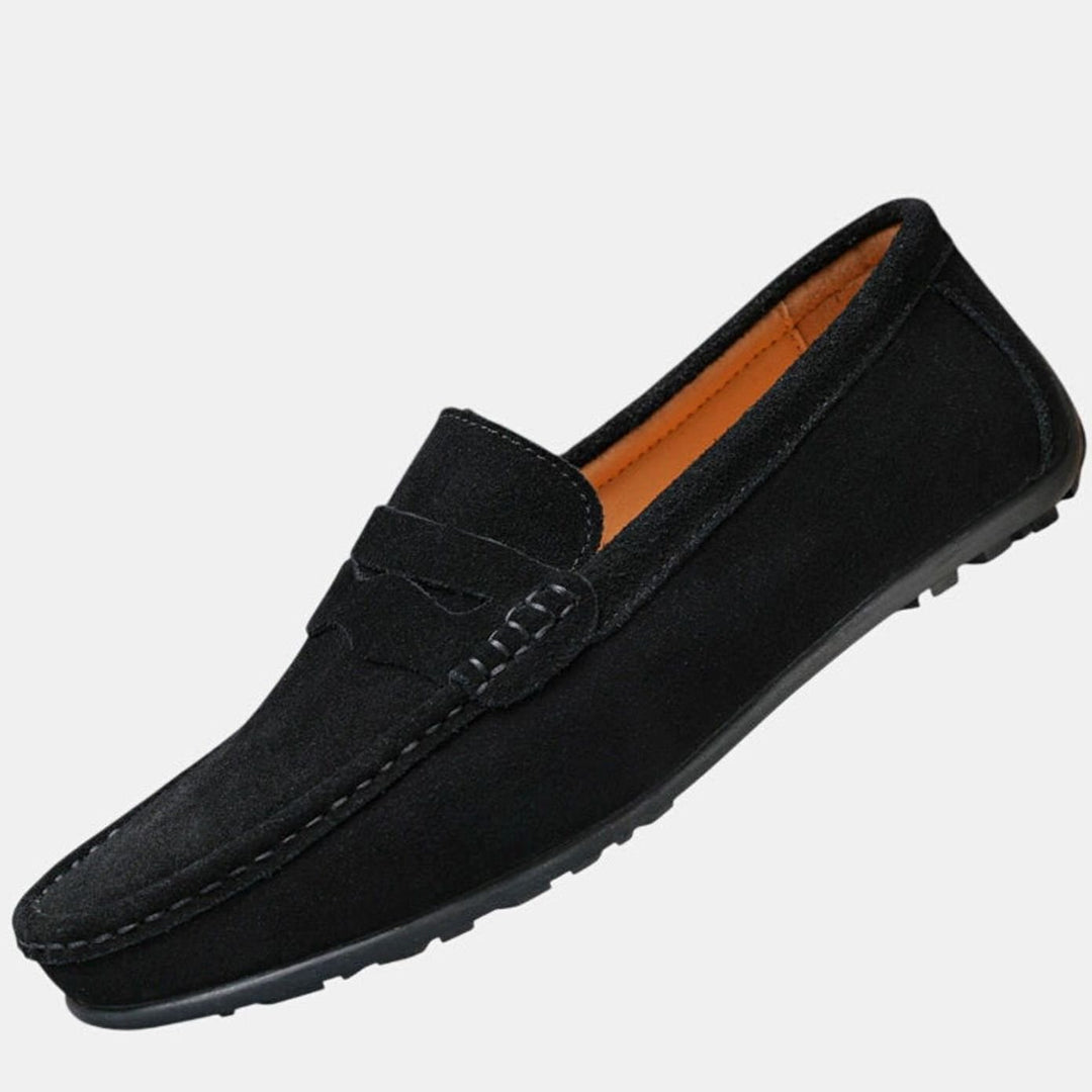 Women's Suede Slip-On Penny Loafers Orthopedic Cushioned