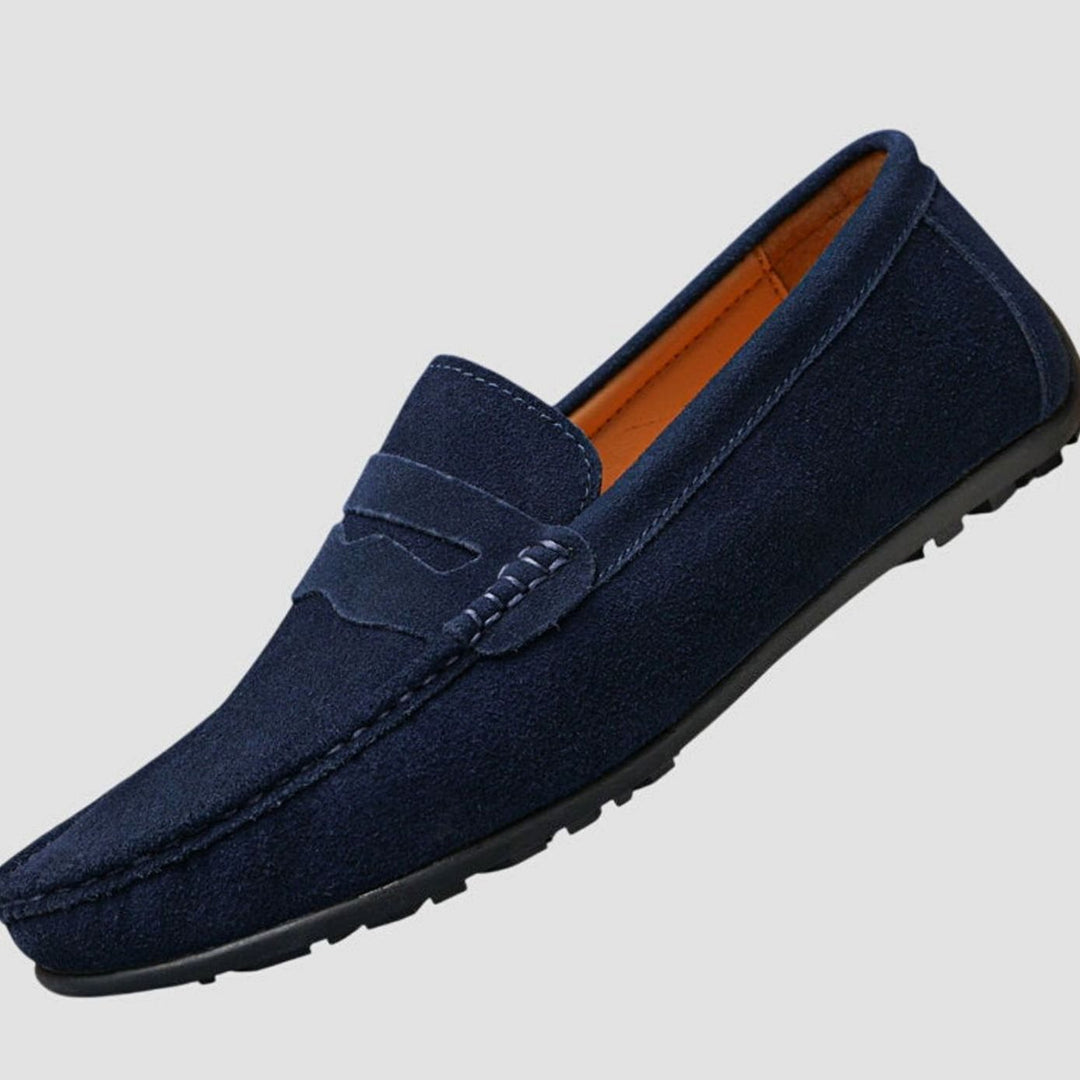 Women's Suede Slip-On Penny Loafers Orthopedic Cushioned
