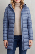 Olivia | Women's Ultra-Lightweight Hooded Down Puffer Coat