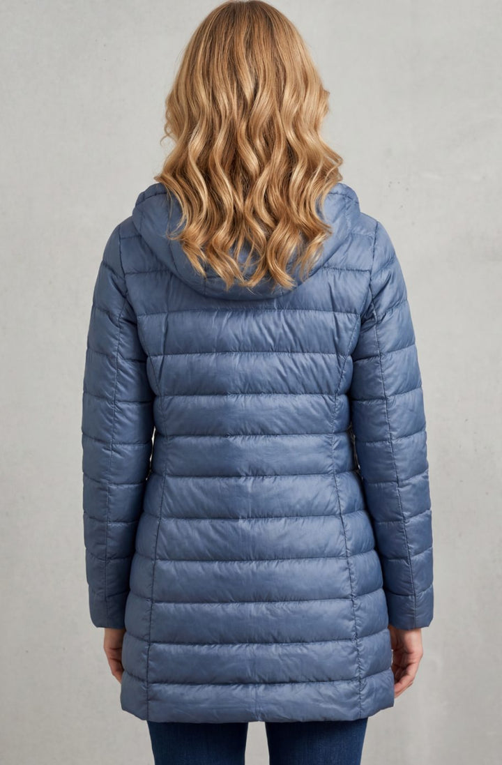 Women's Ultra-Lightweight Hooded Down Puffer Coat