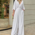 Layla | Women's Wide-Leg V-Neck Batwing Sleeve Jumpsuit